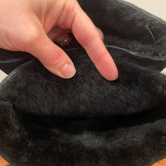 Ugg‎ Black Kasen Black Suded Tall 3” Heel Boots Size 10 - Picture 8 of 10